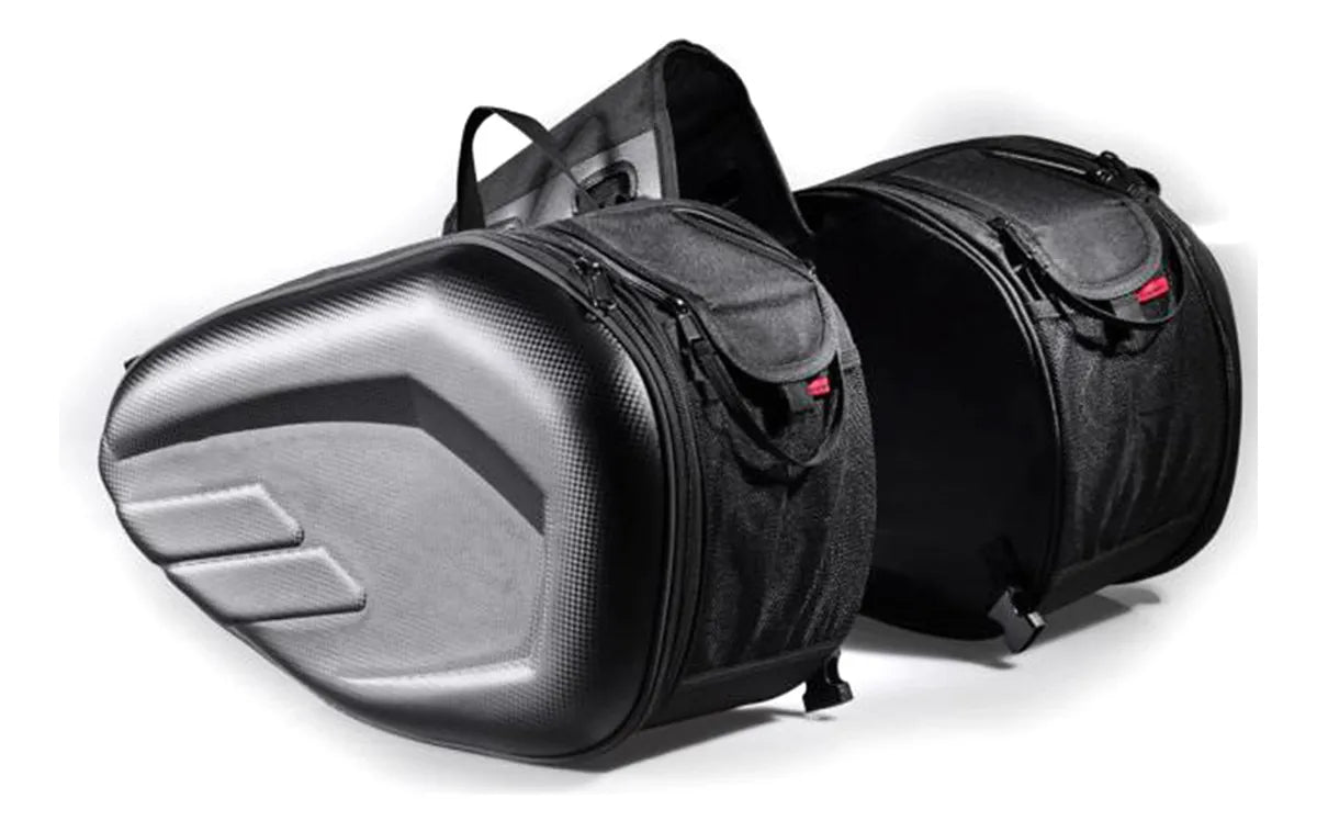 Bolsas Cycle Para Motocicletas Carbon Black 36 L 2 Unidad