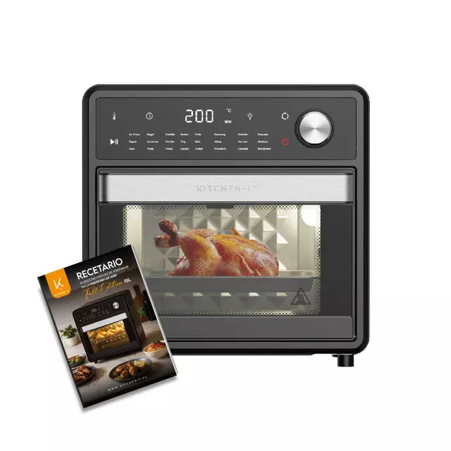 Freidora de Aire Kitchen-It Full Edition 15 Litros, Negro