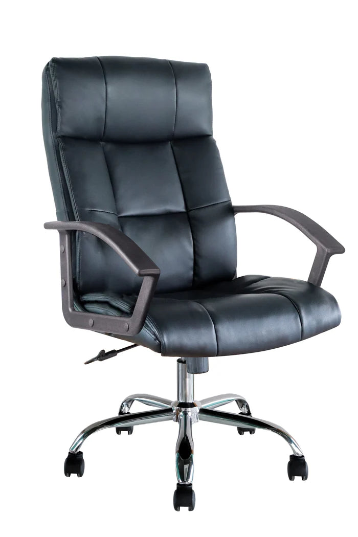 Silla de Escritorio Ejecutiva Acolchada Negra