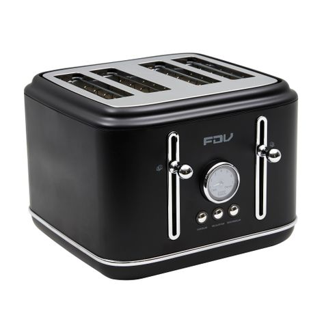 Tostador 4 Rebanadas Fdv Iconic  Black