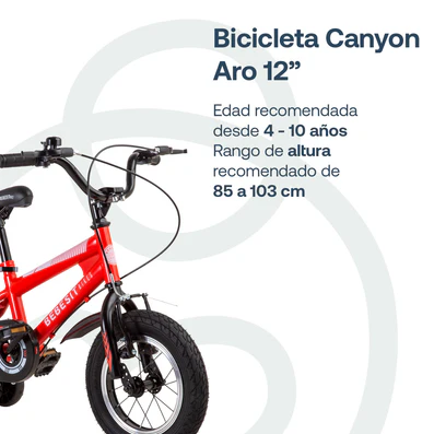 Bicicleta Bebesit Canyon Rojo Aro 12