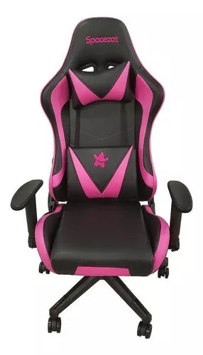 Silla Gamer Spacezat Storm Pro Reclinable 180 Reposapies Rosa