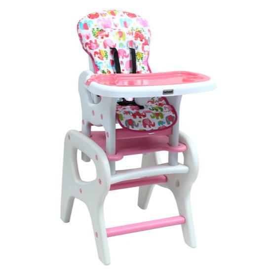 SILLA DE COMER ALTA BEBESIT 1032 ROSA