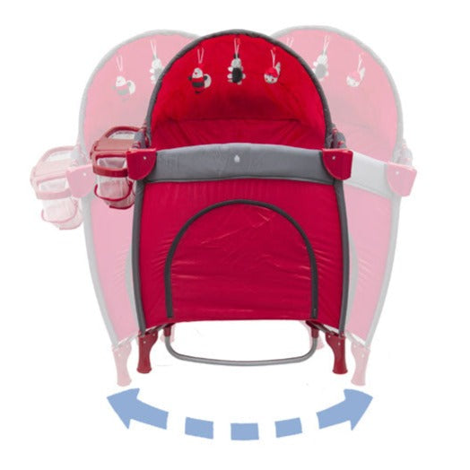 Cuna Play Traveller Bebesit 6044 Rojo