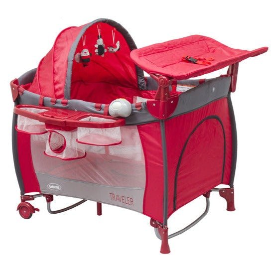 Cuna Play Traveller Bebesit 6044 Rojo