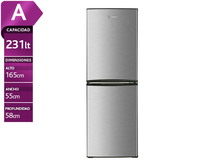 Refrigerador-Congelador Mademsa Nordik Mr 415 Plus Sist. Desh. Manual / Automatico Silver 231 Lts