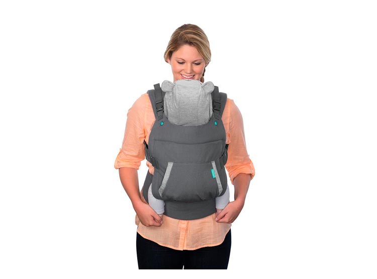 Porta Bebe Infantino Ergonomico Hoodie Carrier Grafito Unisex