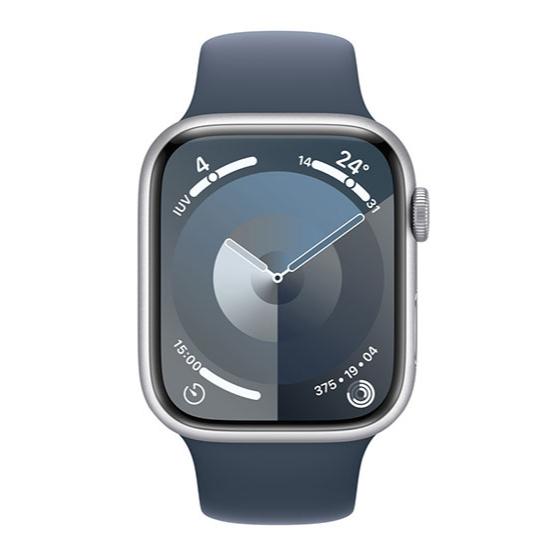 Reloj Smart Watch  Serie 9 Apple Acero Inoxidable / A2984 Plata 45 Mm blue storm