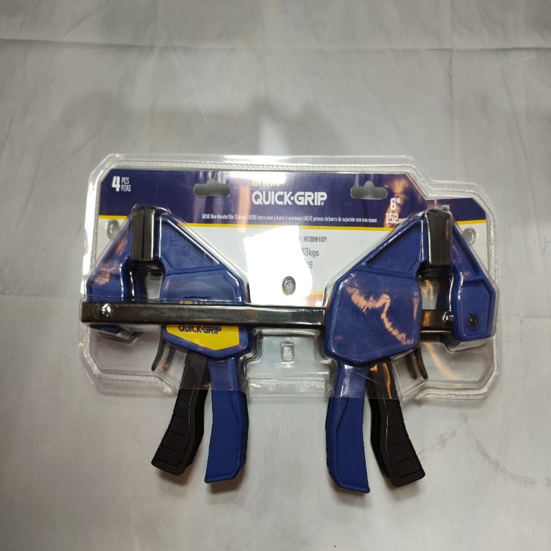 Prensa Rápida Irwin Quick-Grip de 6 Pulgadas, Paquete de 4 Unidades
