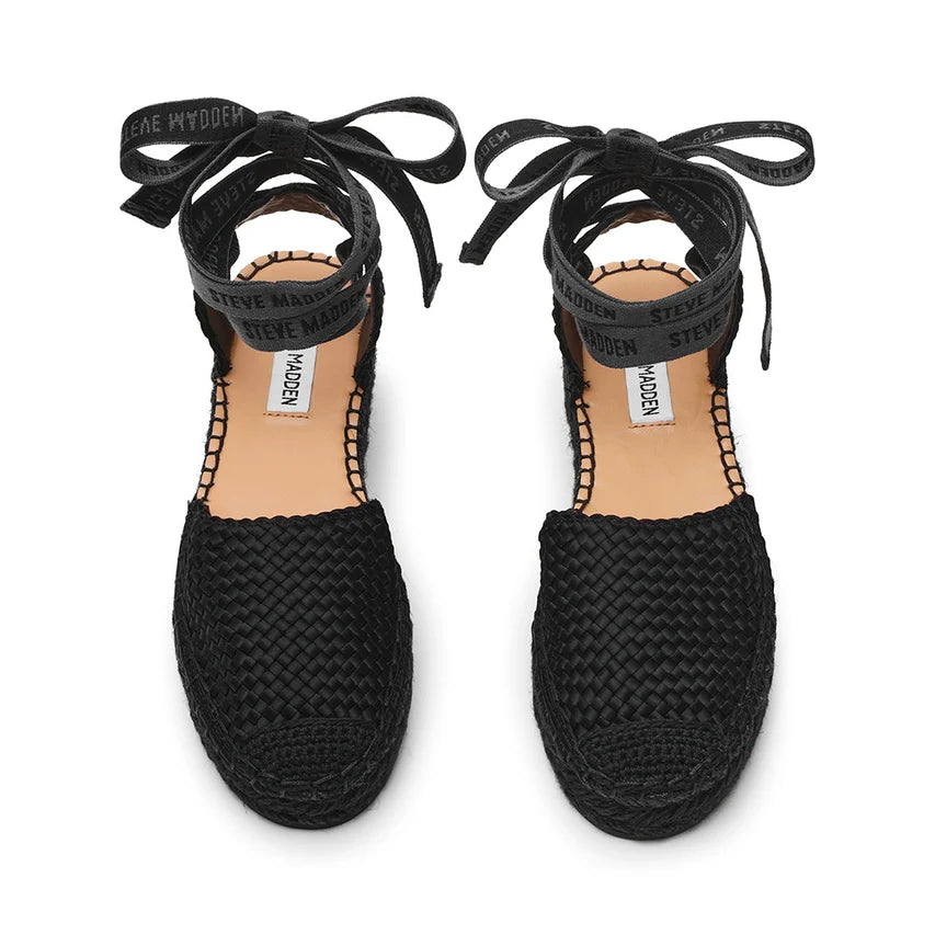 Sandalias Steve Madden Craize – Blk Satin, Negro, Talla 37 Mujer