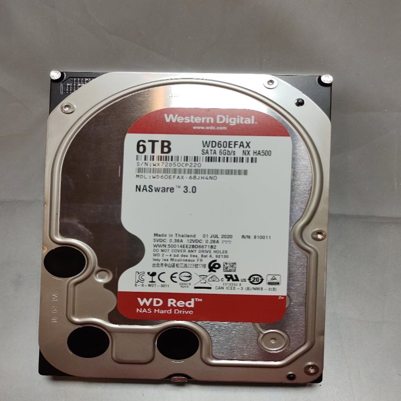 Disco Duro Interno 3.5 Western Digital Wd60Efax Red Nas Rpm Sata 6 Gb/S Smr 6 Tb Mb