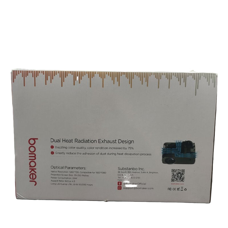 Proyector Led Inalámbrico 720p Bomaker Gc355