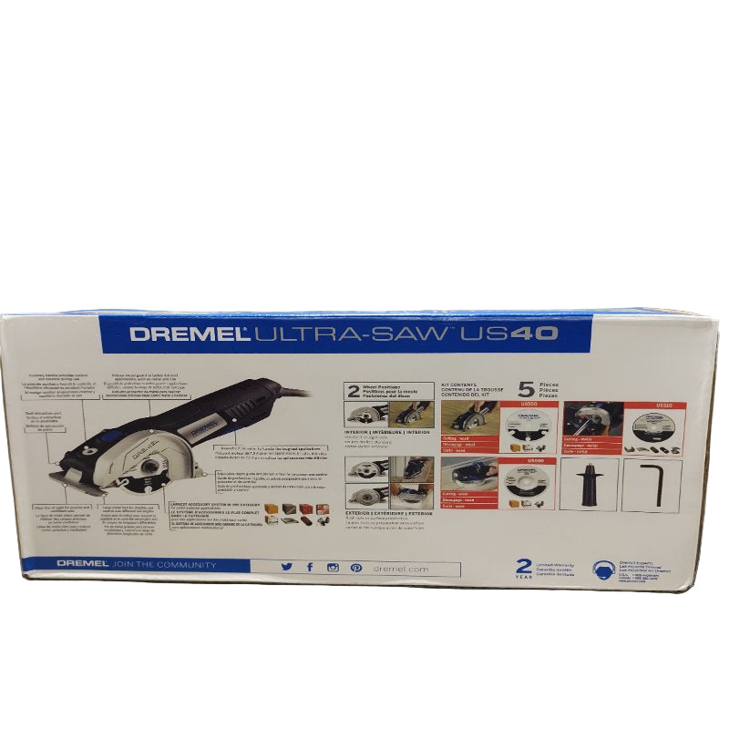 Kit De Herramientas De Sierra Compacta Dremel Ultra Saw Con Cable / Us40-04