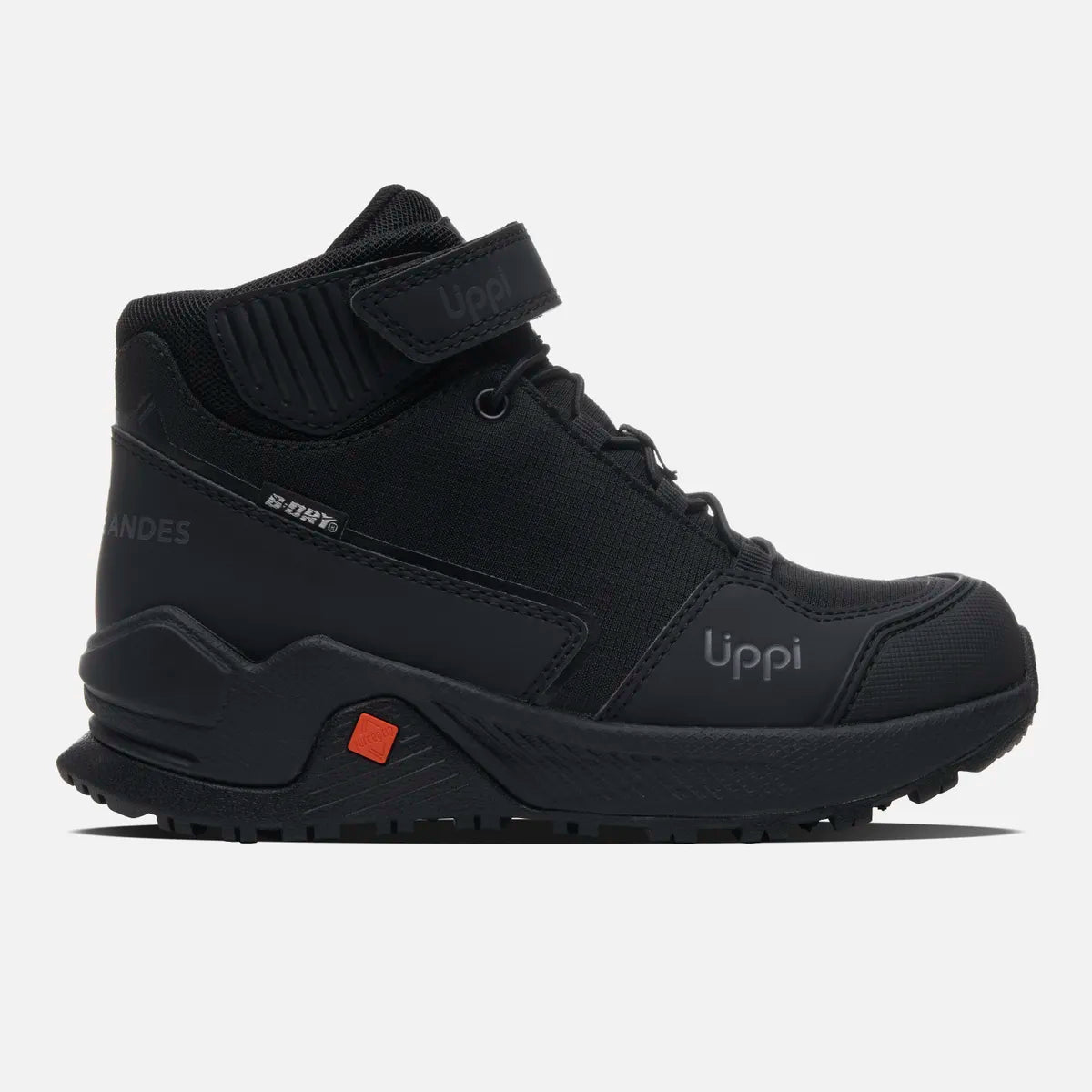 Zapatillas Lippi Motion Mid Kids B-Dry – Negro, EUR 32 / 21 cm, Unisex