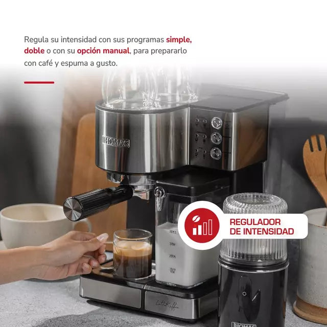Cafetera Espresso Thomas TH-160DELI Inox – 20 Bar