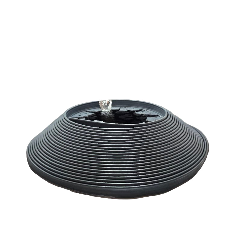 Kit De Bordes De Paisaje Easyflex Sin Excavación - 100 Pies Dimex Negro