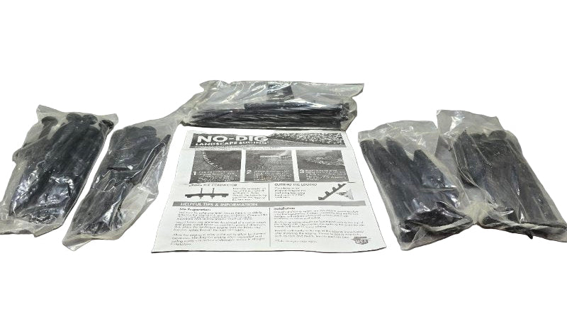 Kit De Bordes De Paisaje Easyflex Sin Excavación - 100 Pies Dimex Negro