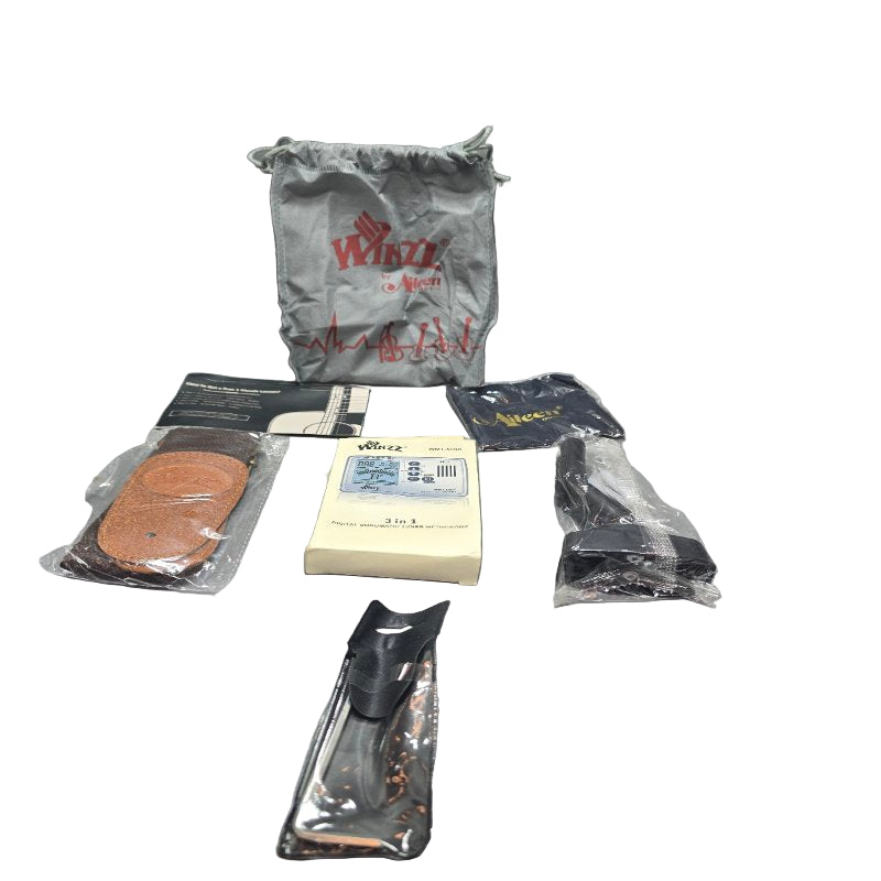 Guitarra Acústica Con Cutaway De 40 Pulgadas + Funda Winzz Af-H00lc Verde Oscuro