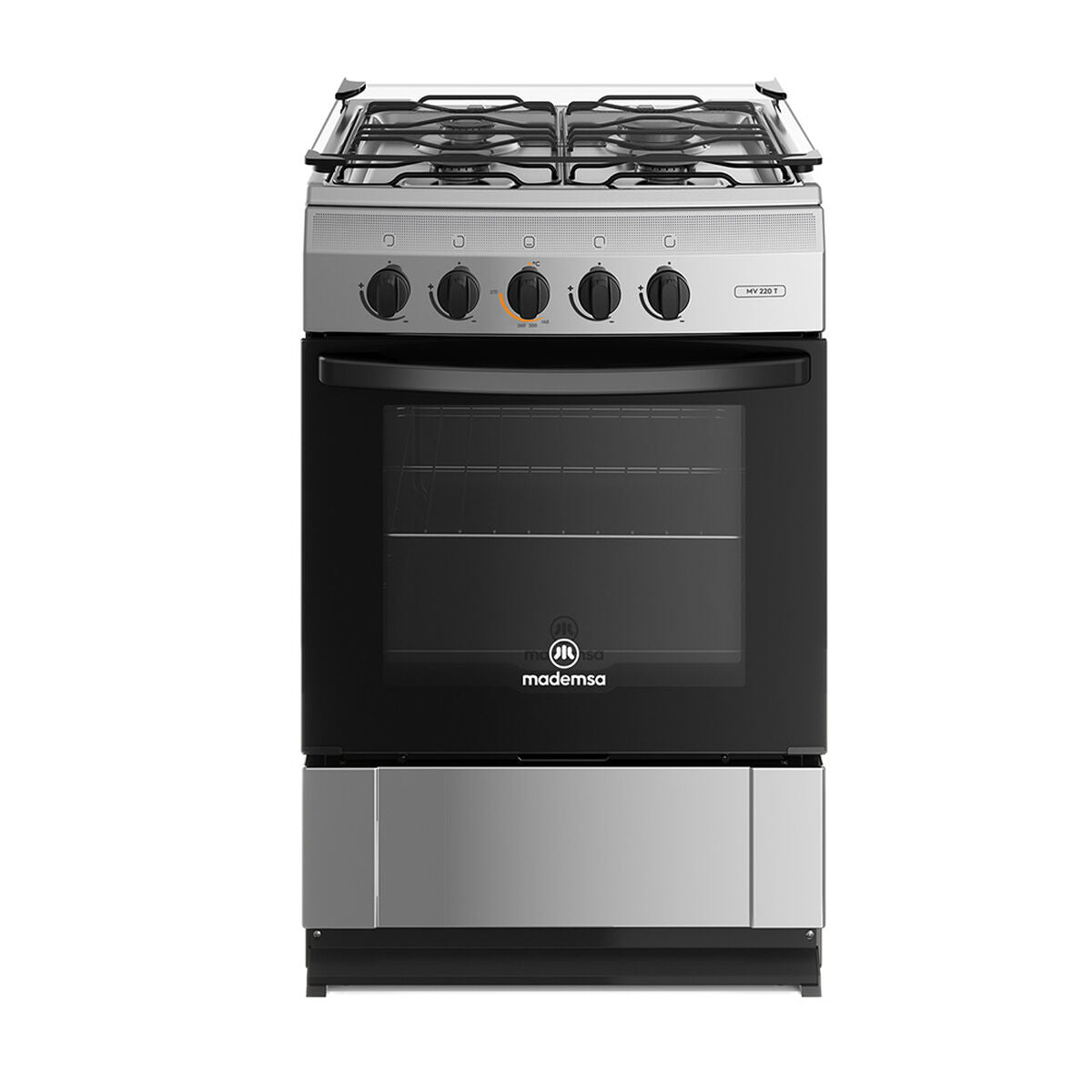 Cocina a Gas Mademsa MV 220 T Inoxidable 4 Platos