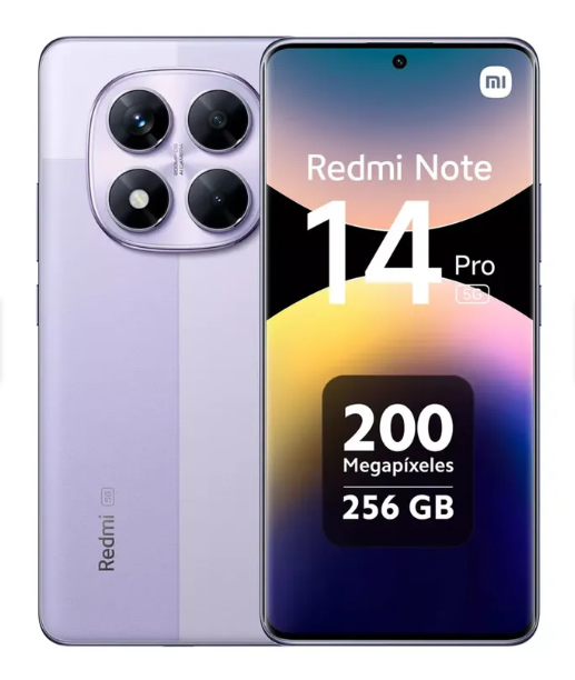 Celular Xiaomi Redmi Note 14 Pro 5g / 24090ra29g Lavender Purple Ram: 8gb / Rom: 256gb