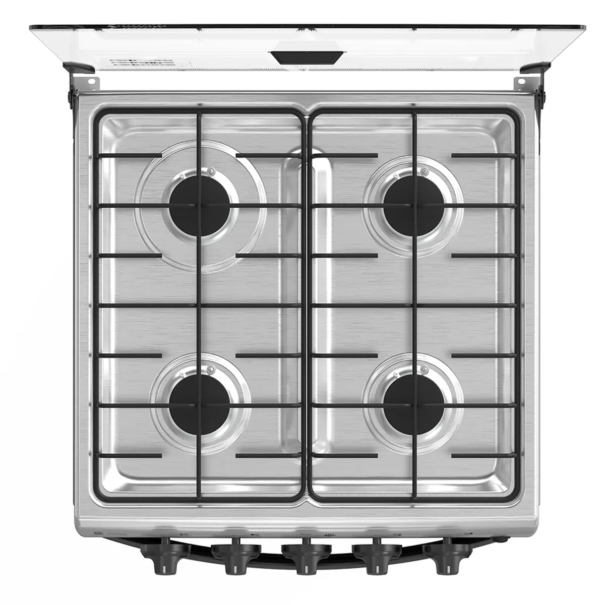 Cocina a Gas 4 Platos Mabe CMC5115AX0 Negra