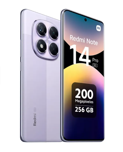Celular Xiaomi Redmi Note 14 Pro 5g / 24090ra29g Lavender Purple Ram: 8gb / Rom: 256gb