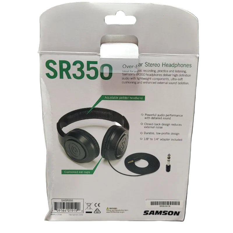 Audífonos De Monitoreo Samson Sr350 Negro