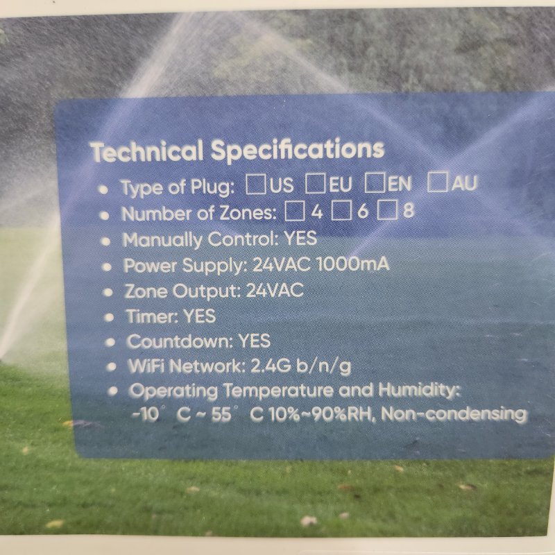 Controlador Inteligente De Aspersores US:E Compatible Con Alexa Y Google Assistant