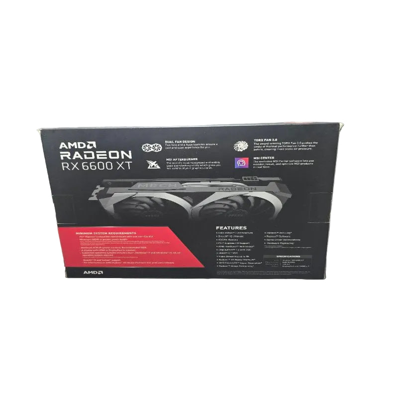 Tarjeta De Video Amd Msi Mech Radeon Rx 6000 Msi Rx 6600 Xt 8gb Gddr6  /8k Unisex