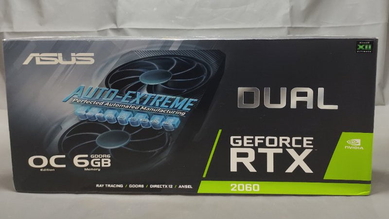 Tarjeta de Video ASUS Dual Nvidia GeForce RTX 2060 DUAL-06G-EVO OC Edition