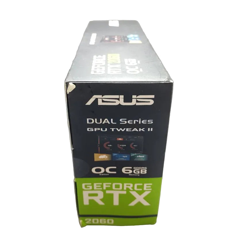 Tarjeta de Video ASUS Dual Nvidia GeForce RTX 2060 DUAL-06G-EVO OC Edition