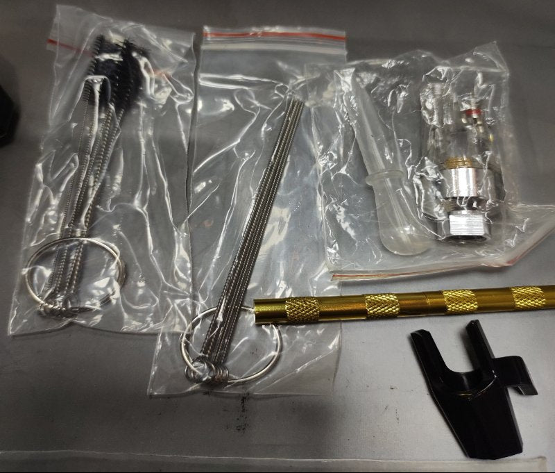 Kit De Aerógrafo Con Compresor De Aire Gocheer Mejorado 30 Psi Doble Acción