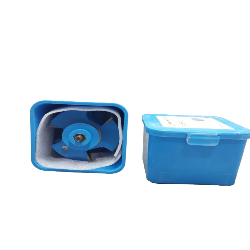 Juego De 2 Piezas De Montantes Y Travesaños De 3 Alas Con Punta De Carburo Amana Tool Sc300 3 Diametro X 1 1/2 X 1 Y Orificio 1 1/4 Azul