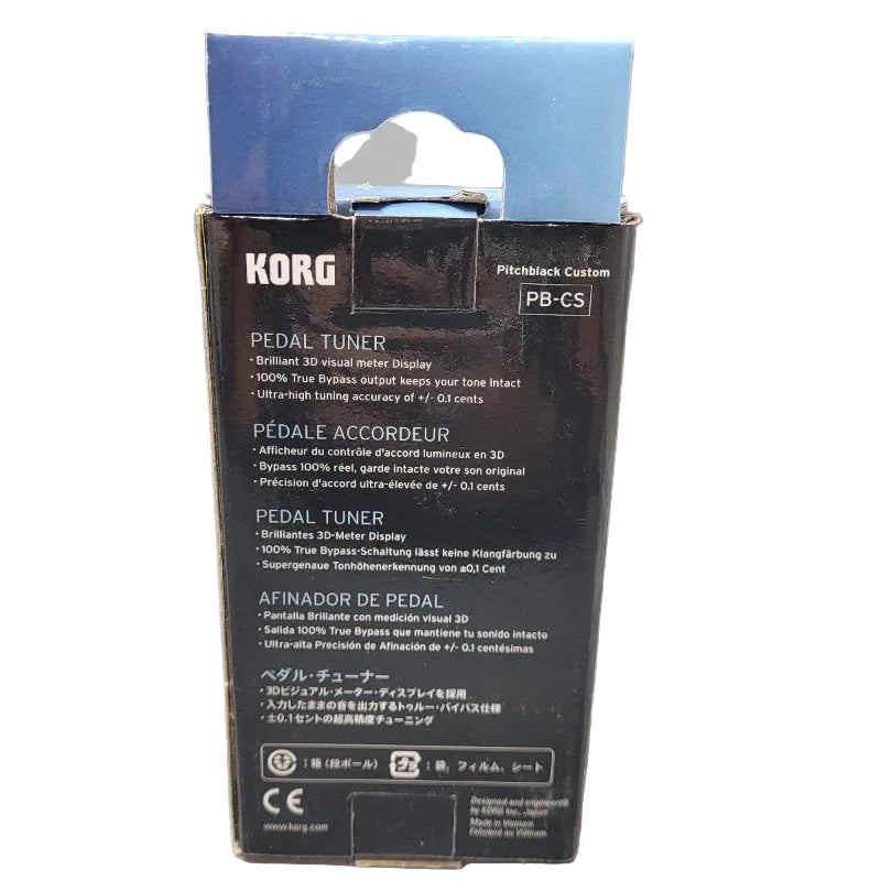 Pedal Tuner Korg Pitchblack Custom  Pb-Cs