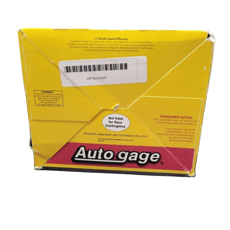 Tacómetro  Con Luz Auto Gage AutoMeter 233904