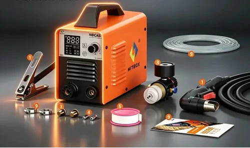 Cortadora de Plasma de Aire Hitbox HBC45, 45 A, Corte hasta 16 mm, 220 V