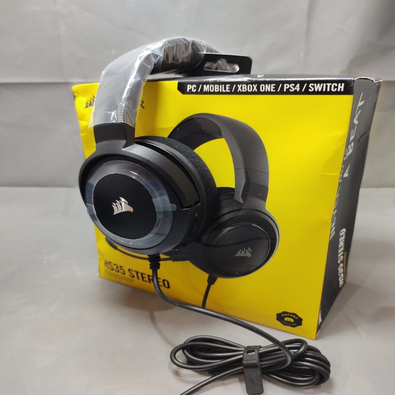 Audífonos Gamer Corsair Hs35 Stereo Negro