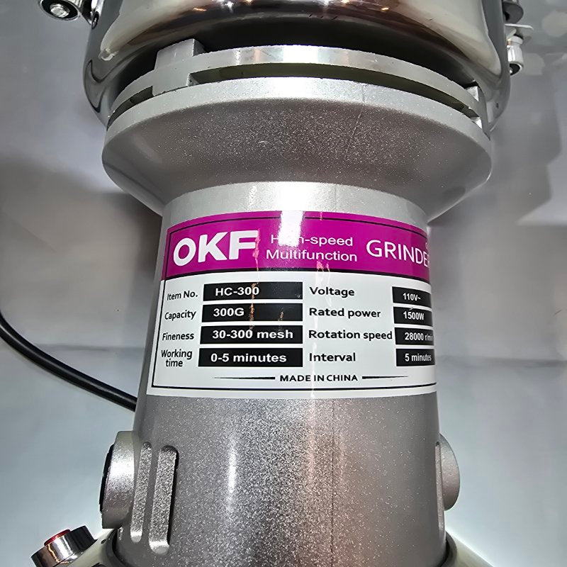 Molinillo Eléctrico  De Granos Okf Hc-300 Inox 100 V  /1500w