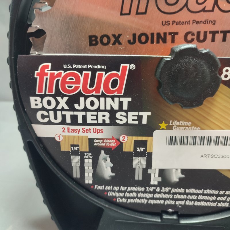 Juego De Cortador De Juntas De Caja De 8" Freud Sbox8