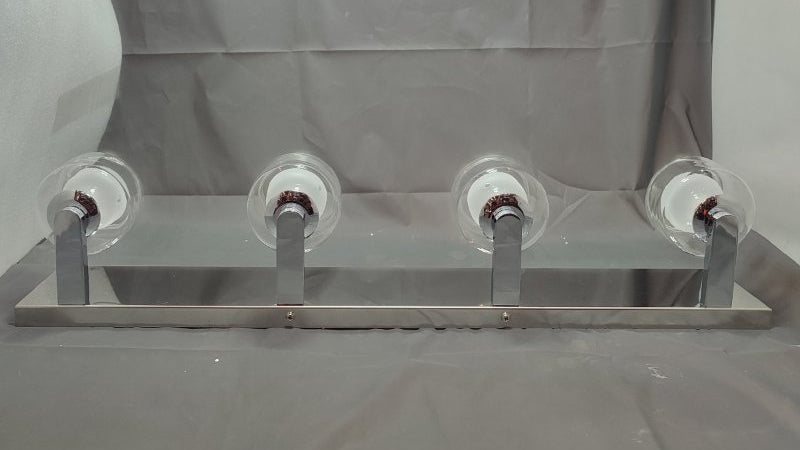 Lampara De Baño De 4 Luces Pasoar C9 Bulb Cromado