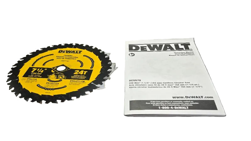 Sierra Circular De 184Mm (7-1/4 pulg) Con Freno Dewalt Dcs570b Amarillo/ Negro 20v