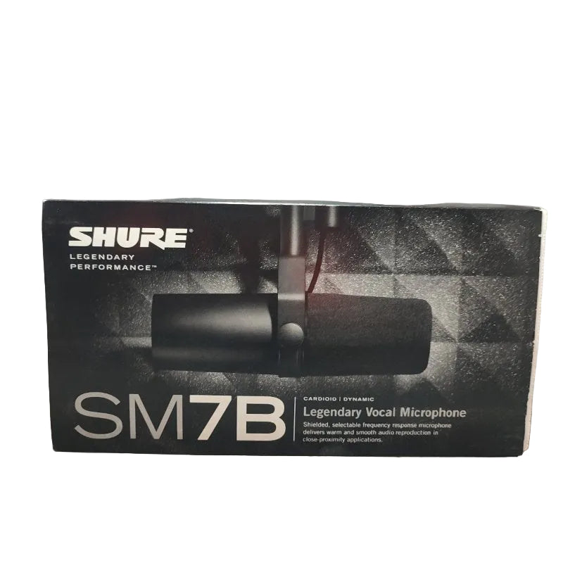 Pack Micrófono Vocal Dinámico + Soporte + Filtro Pop + Cable Shure Sm7b