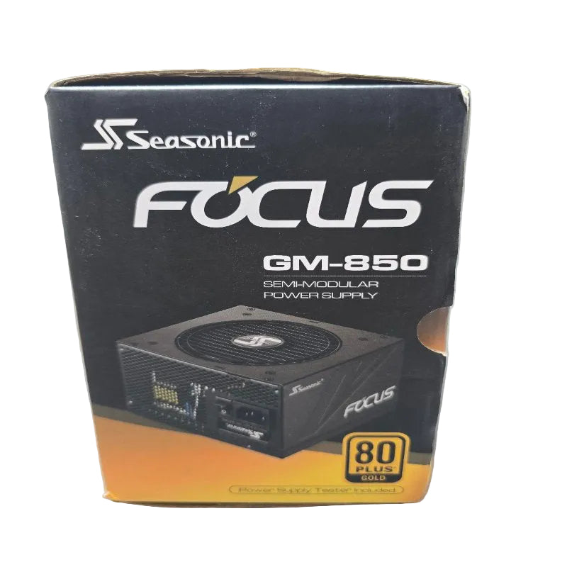 Fuente De Poder Semi Modular  80 Plus Gold Seasonic Focus Gm-850 Negro 850 W