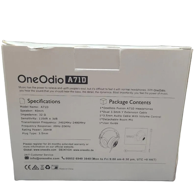 Audífonos Fusión Oneodio A71d Negro