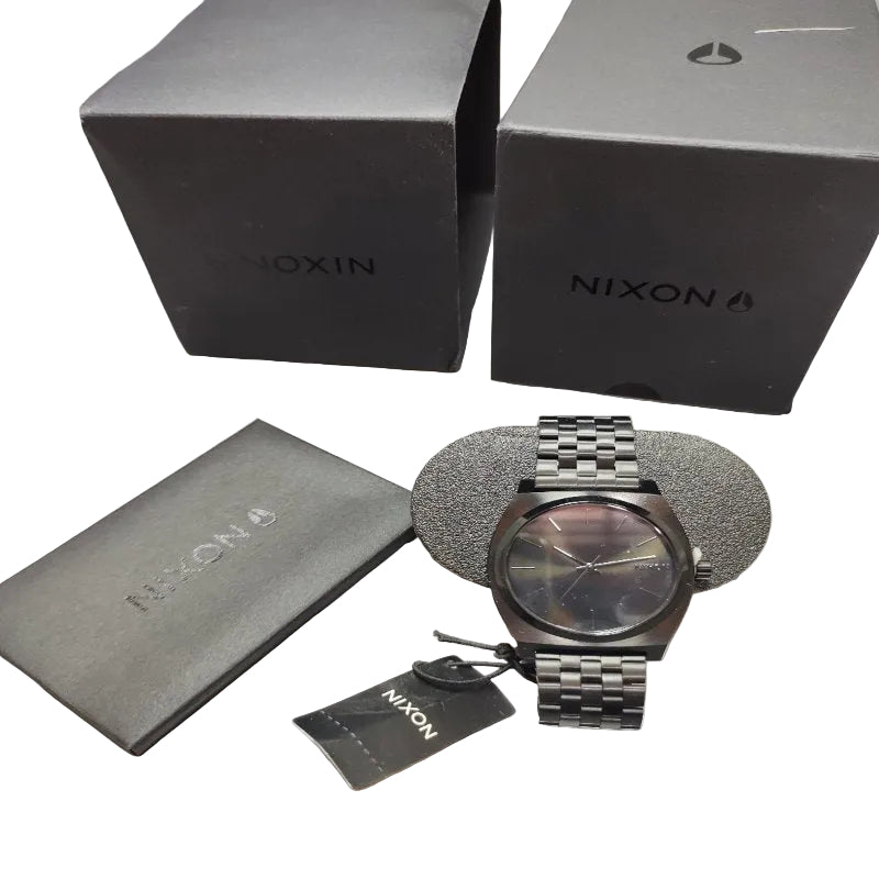 Reloj Nixon 4345-007-Time Teller 2005 Negro 37mm 5776g Femenino
