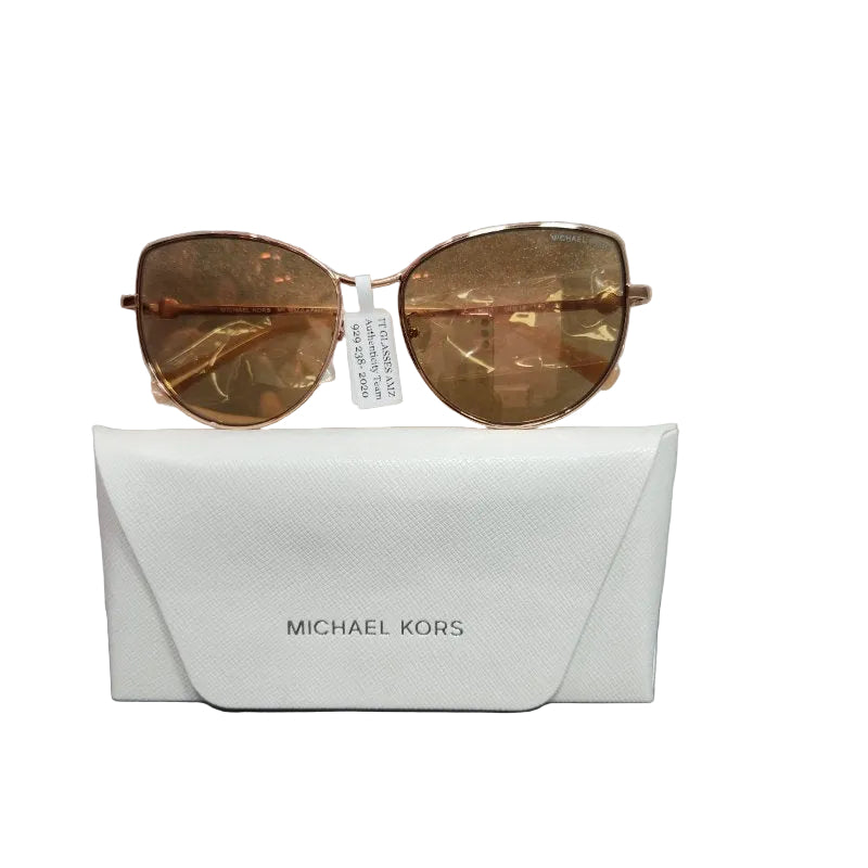 Paquete Con Kit De Gafas De Disenador Michael Kors Mk 1062 Cateye Gold/Rose