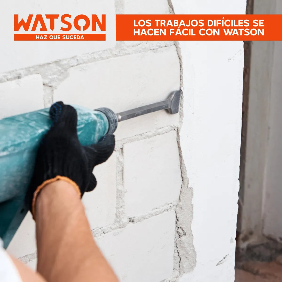 MARTILLO DEMOLEDOR WATSON CANGO + CINCELES 13.8 KG
