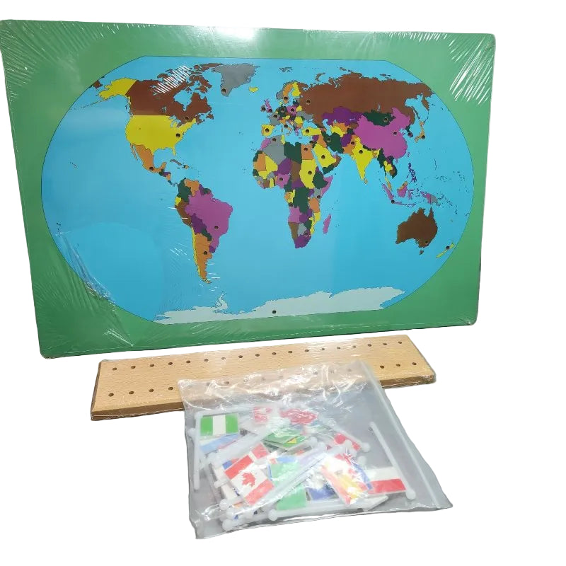 Flags Of The World Montessori Geografia Herramientas Educativas Juguetes De Aprendizaje Preescolar Temprano En Casa