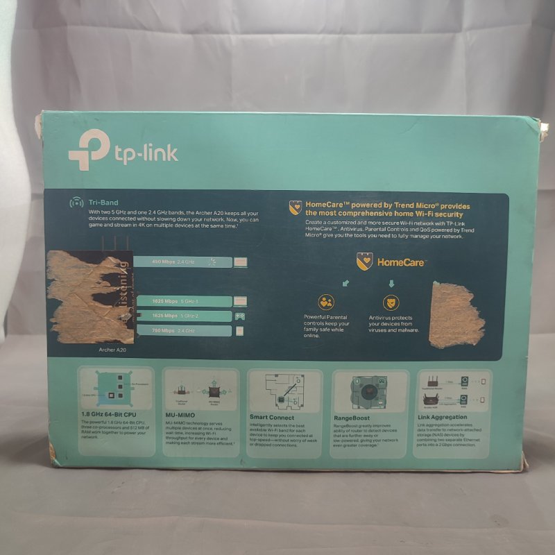 Router Wi-Fi Inteligente Tp-Link Mu-Mimo Ac4000 Archer A20