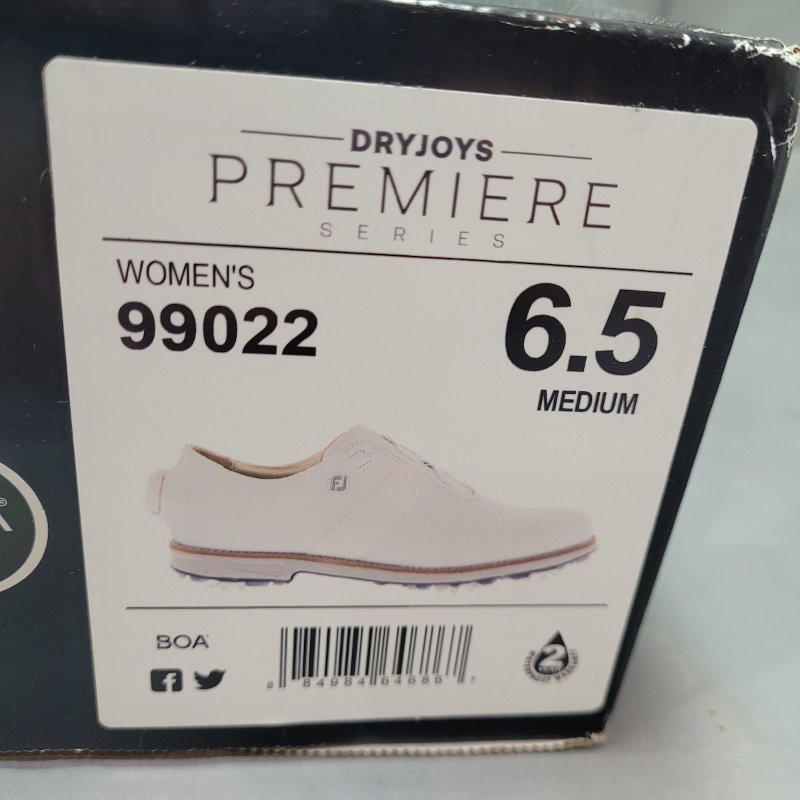 Zapatos De Golf Dryjoys Premiere 99022 Blanco 6.5 Femenino